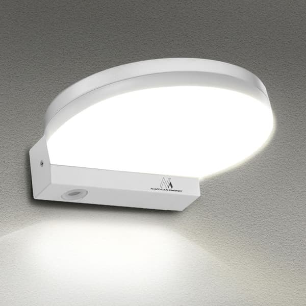 Maclean LED vägglampa, vit, lampa, 15W, IP65, 1300lm, neutral vit (4000K) MCE346 W