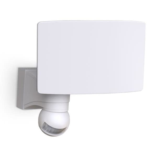 LED utomhus vägglampa med rörelsedetektor 20W IP44 vit