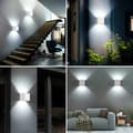 Pikkukuva 6 / 6: OBOSOE 12W LED-seinävalaisin ulkona, säädettävä valokenttä, IP65 vedenkestävä makuuhuoneisiin, hotelleihin, parvekkeille, käytäviin (valkoinen 3000K)
