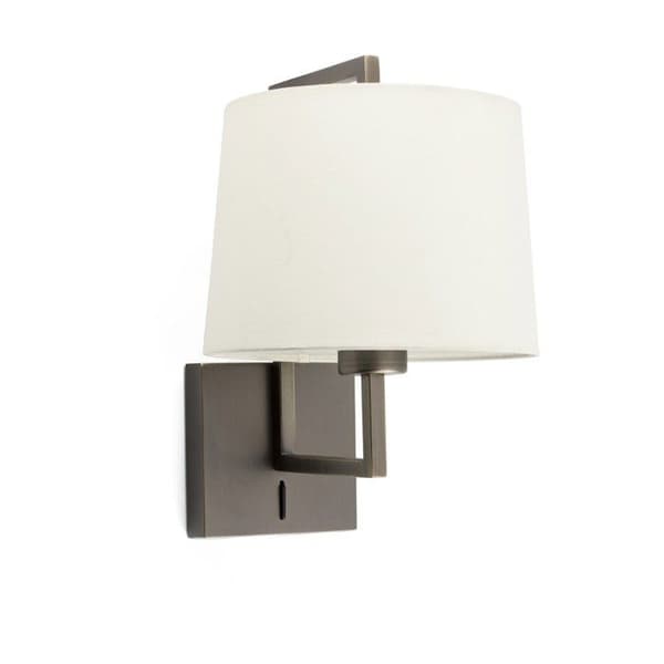Vägglampa - FARO - RAM - Guld lampskärm - E27 - Stål - Inomhus Beige