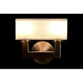 Miniatyrbild 2 av 4: Vägglampa DKD Heminredning Silver Metall Polyester Vit 220 V 40 W (25 x 14 x 24 cm)