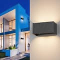 Miniatyrbild 6 av 9: OBOSOE LED Vägglampa 24W, 3000K Varmvitt, IP65 Vattentät, Utomhusbelysning 20x10 cm