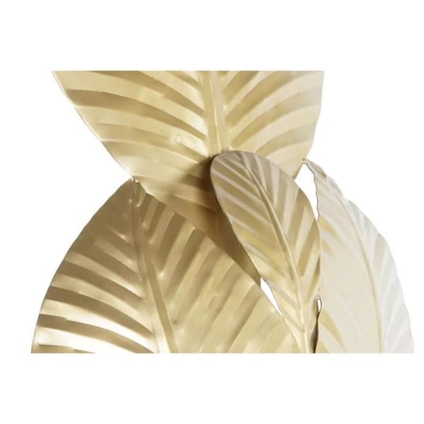 guld metall vägglampa 220 v 50 w växtblad (37 x 14 x 58 cm)