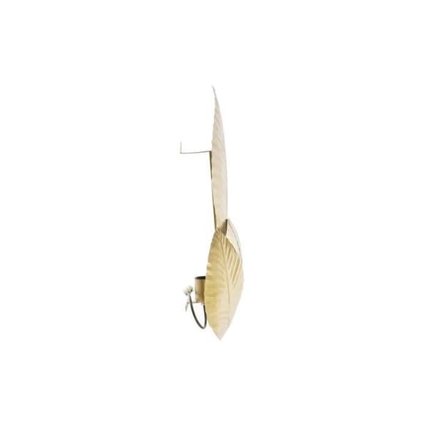guld metall vägglampa 220 v 50 w växtblad (37 x 14 x 58 cm)