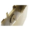 Miniatyrbild 3 av 4: modern vägglampa i guld i metall (39 x 11,5 x 20,5 cm)