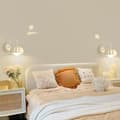 Miniatyrbillede 3 af 7: OBOSOE fransk creme stil led væglampe, lys beige, moderne øjenblid væglampe (inkluderer glødelampe)