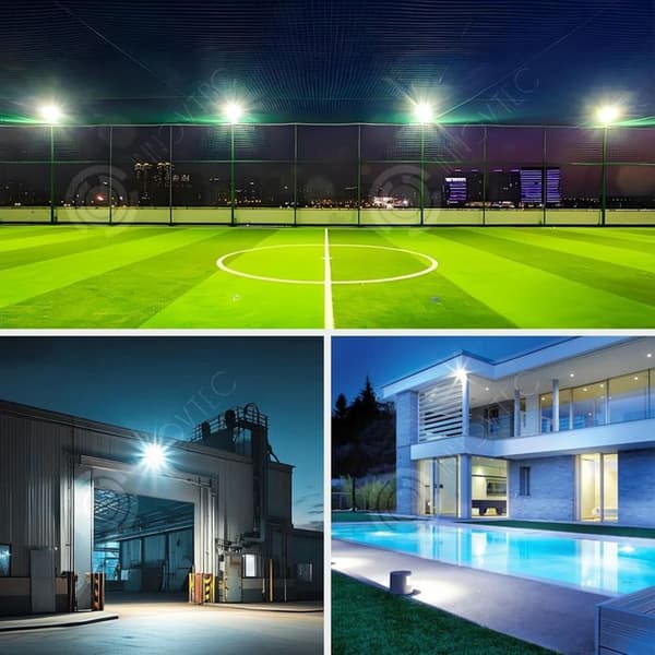 INN Lampe 6500K 100W vägglampa Hög effektivitet och energibesparing Vattentålig och dammtålig Portabel installation