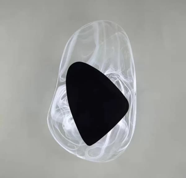 Moderne Væglampe, Dæmpbar LED, Elegant Krystal Design,varmt lys, sort