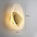 Miniatyrbillede 2 af 2: Moderne Væglampe, Dæmpbar LED, Elegant Krystal Design,gylden, Tricolor dæmpning