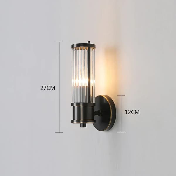 Modern vägglampa, mångsidiga färgtemperaturalternativ, hållbar konstruktion,1 Huvud Svart, varmt ljus