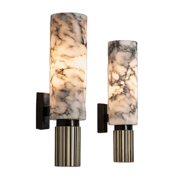 Moderne Marmor Væglampe, Elegant Design, Effektiv Belysning,2 PIC 34CM
