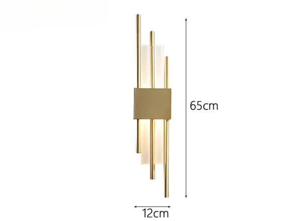 Moderne LED Væglampe, Moderne Design, Alsidig Brug,B Bronze messing guld