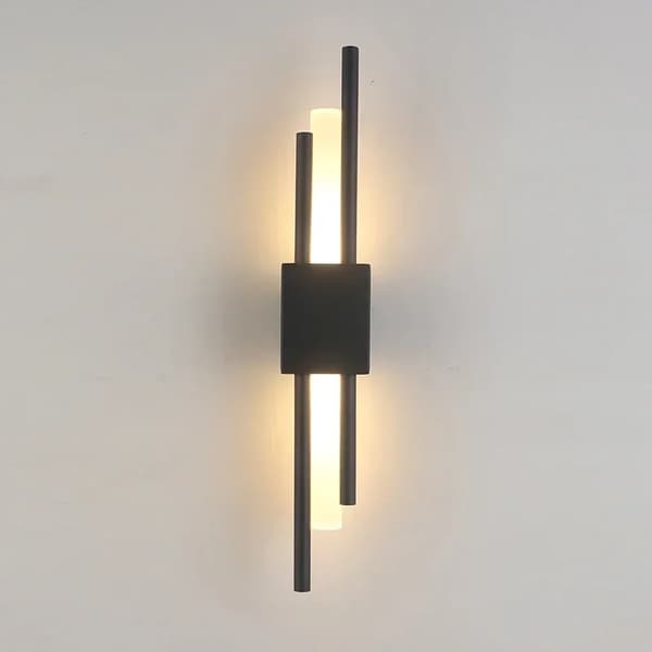 Modern LED Vägglampa, Nutida Design, Mångsidig Användning,En matt svart