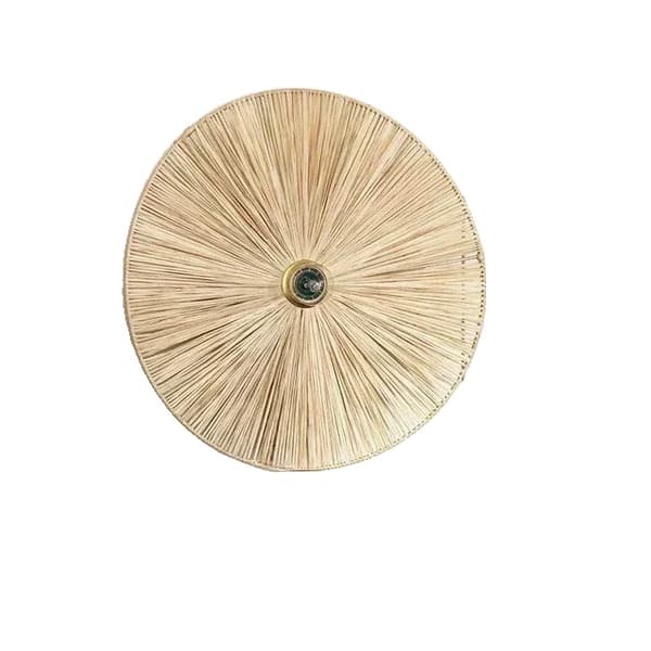 Rattan Væglampe, Traditionelt Design, LED Lyskilde,enkelt lag 40 cm