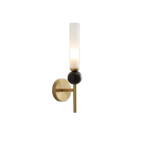 Vägglampa, Modern stil, LED-lampa, Kopparmaterial,Stil A-Guld, varmt ljus