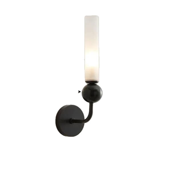 Væglampe, moderne stil, LED-pære, kobbermateriale,varmt lys, Stil B-Sort
