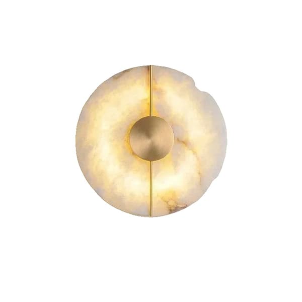 Seinälle Asennettava LED-seinävalaisin, Moderni Tyyli, Kestävä Kuparimateriaali,Dia20cm kultainen, lämmin valo