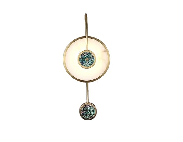 Nordisk postmodern vägglampa, LED-ljuskälla, modern stil, frostat glas skärm,B, varmt ljus
