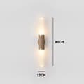 Miniatyrbillede 2 af 2: Moderne Væglampe, LED-belysning, Guldfinish,Varm Hvid (2700-3500K), Frostet glas, 1hoved