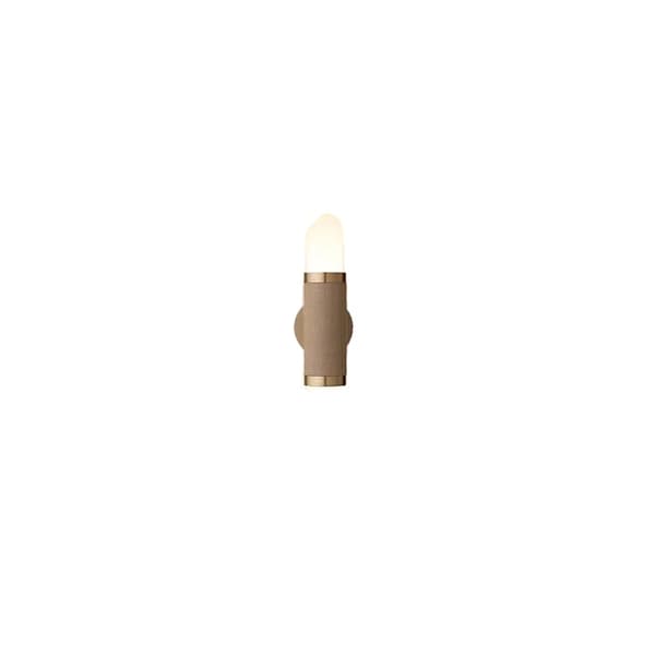 Moderne Væglampe, LED-belysning, Guldfinish,Varm Hvid (2700-3500K), Frostet glas, 1hoved