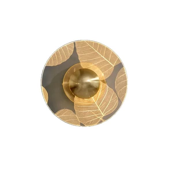 Postmodern Væglampe, Elegant Design, 3 Lysfarve Muligheder,Blad mønster, Varmt lys