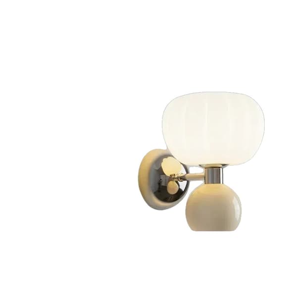 Vägglampa, stilfull pumpaform, energieffektiv belysning,Vit, Ingen glödlampa