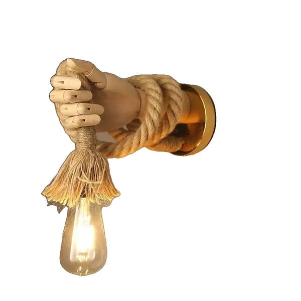 Kreativ Handformad Vägglampa, Nyklassisk Stil, Lätt Installation,ingen glödlampa, höger hand
