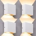Pikkukuva 2 / 2: Moderni LED-seinävalaisin, neliömuoto, lämmin valo 3000K,VALKOINEN, Lämmin valkoinen (2700-3500K), 6W