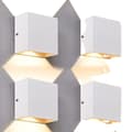 Pikkukuva 1 / 2: Moderni LED-seinävalaisin, neliömuoto, lämmin valo 3000K,VALKOINEN, Lämmin valkoinen (2700-3500K), 6W