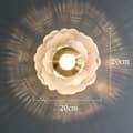 Miniatyrbild 2 av 2: Postmodern vägglampa, elegant design, 3 ljusfärgalternativ,3 Ljusfärger, Blommönster
