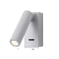 Miniatyrbild 1 av 2: Modern vägglampa, 3W energieffektiv LED, justerbar vinkeldesign,3W varm ljus, vit-B