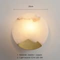 Miniatyrbild 2 av 2: Postmodern vägglampa, 20 cm storlek, design i guldmarmor,20 cm Guld, Varm vit (2700-3500K)