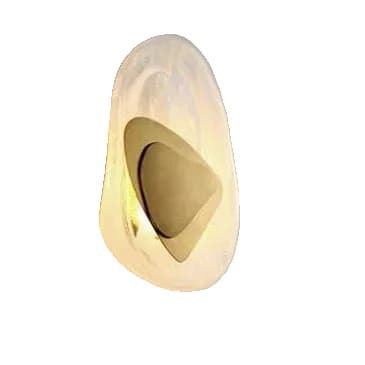 Vägglampa, LED-ljuskälla, dimbar funktion,gyllene, Kall vit