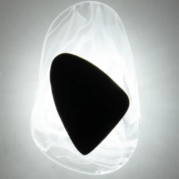 Vägglampa, LED-ljuskälla, dimbar funktion,svart, Varm vit