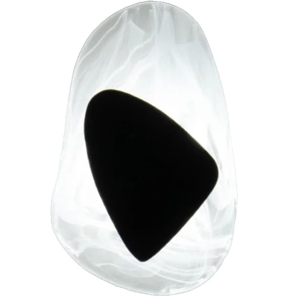 Vägglampa, LED-ljuskälla, dimbar funktion,svart, Varm vit