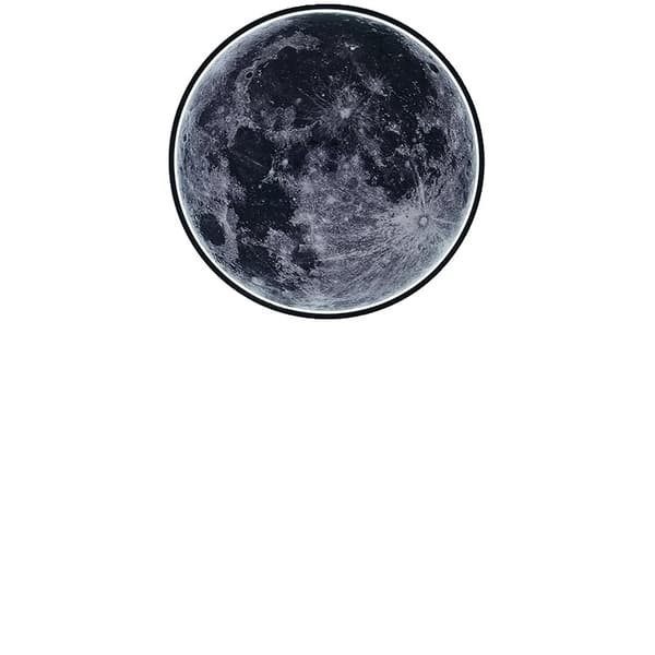 Månlampa, dimbar, 60W, fjärrkontroll,60CM