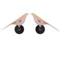 Miniatyrbillede 1 af 2: Nordisk Væglampe, Rosaguld Finish, LED Belysning, 2 Fugle Design,ændrebar, en fugl-2stk
