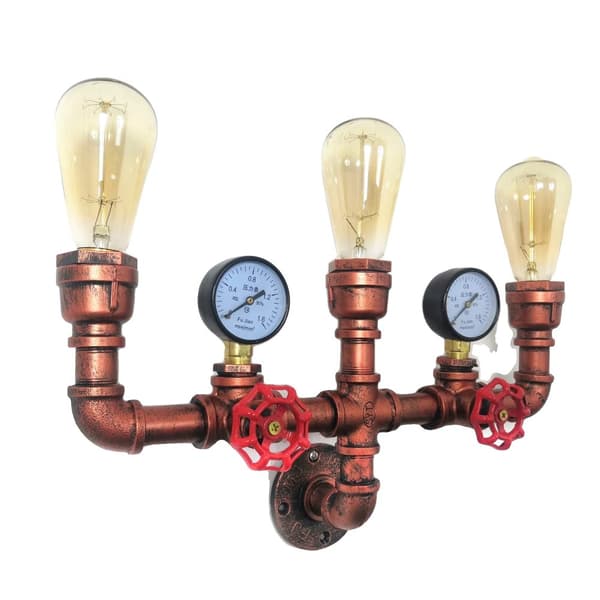 Ljuskällor, antik design, metallkonstruktion,svart