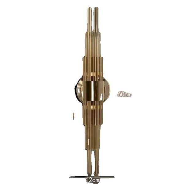 Klar Glas G9 Vägglampa, Stilig Guldfinish, Modern Design,60 cm, Kallvit (5500-7000K)