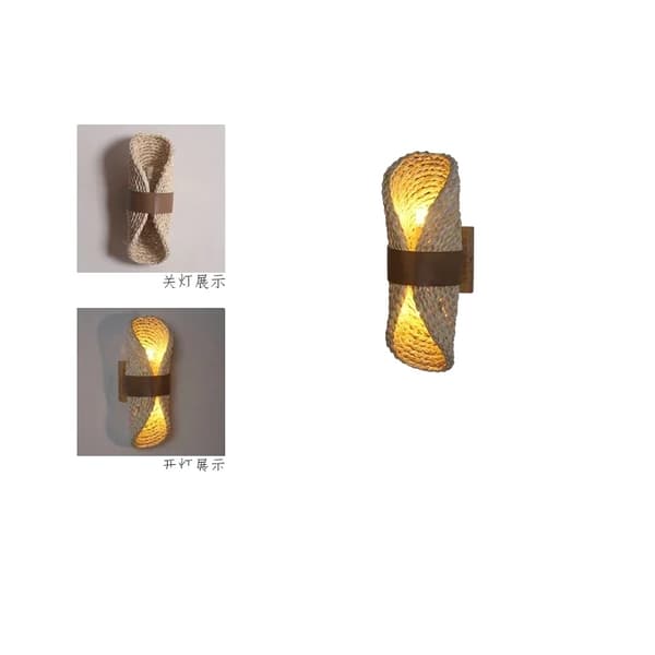 Vägglampa, Japansk Retrodesign, LED-ljuskälla,3 färger, 100-260V, 1 vägglampa