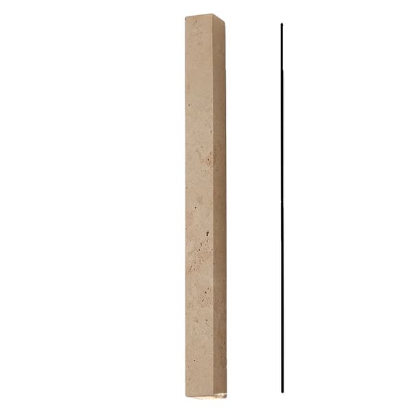 Ulkoseinävalaisin, Elegantti Kivimuotoilu, Energiatehokas LED,60cm-D