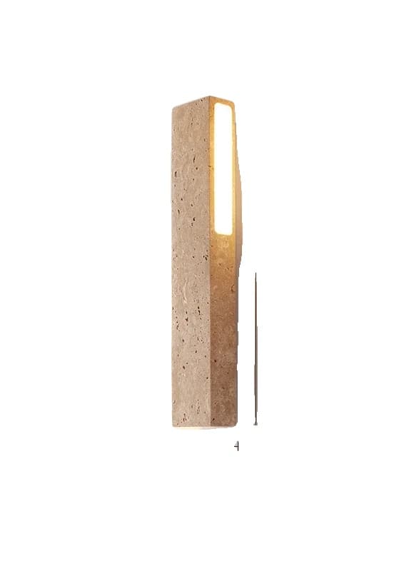 Ulkoseinävalaisin, Elegantti Kivimuotoilu, Energiatehokas LED,46cm-B