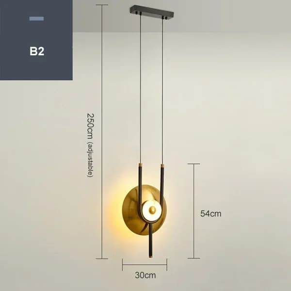 Lyxig Vägglampa, Justerbar Höjd, Modern Stil,B2, varmt ljus