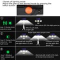 Pikkukuva 5 / 7: OBOSOE Outdoor Solar Lamp, turvalamppu 192 LED-valolla ja liiketunnistimella ulkokäyttöön, vedenpitävä aurinkolamppu