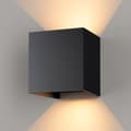 Miniatyrbild 8 av 8: OBOSOE LED vägglampa i aluminium – modern upp- och nedljus inomhuslampa med varmvitt ljus