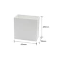 Miniatyrbillede 2 af 8: OBOSOE 4stk LED Væglamper Indendørs 10x10cm, Dæmpbar Varm Hvid, Moderne Design Hvid Uden Afbryder