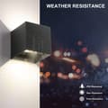 Miniatyrbild 6 av 9: Bomclap 4x Vägglampor med Rörelsesensor, 12W, IP65, Varmvitt, För Inomhus/Utomhusbruk