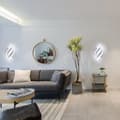 Miniatyrbild 4 av 8: Bomclap spiralformad vägglampa i aluminium, LED inomhusbelysning, kallvitt 6000K, modern design
