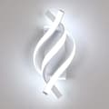 Miniatyrbild 1 av 8: Bomclap spiralformad vägglampa i aluminium, LED inomhusbelysning, kallvitt 6000K, modern design
