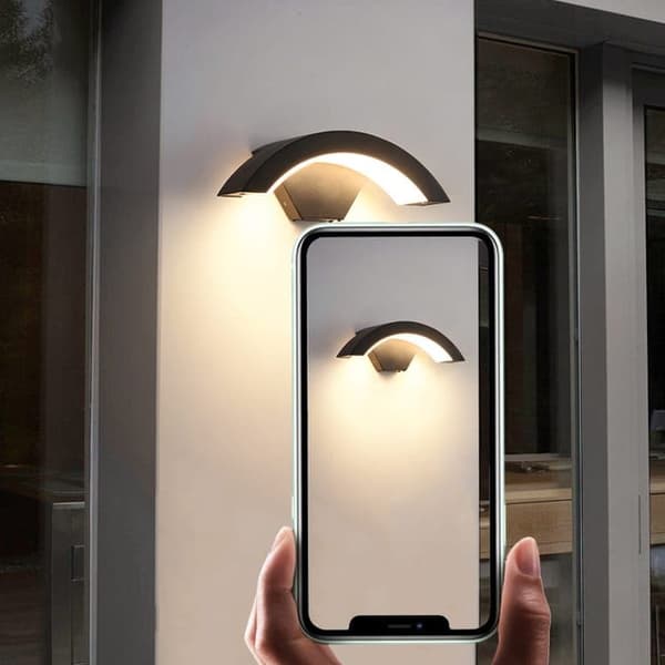 Bomclap 2-pack LED vägglampor utomhus 24W IP65 varmvit 3000K – modern vattentät belysning